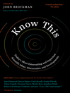 Cover image for Know This